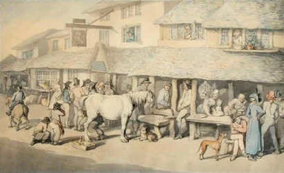 Französische Gefangene auf Ehrenwort in Bodmin, Cornwall, 1795